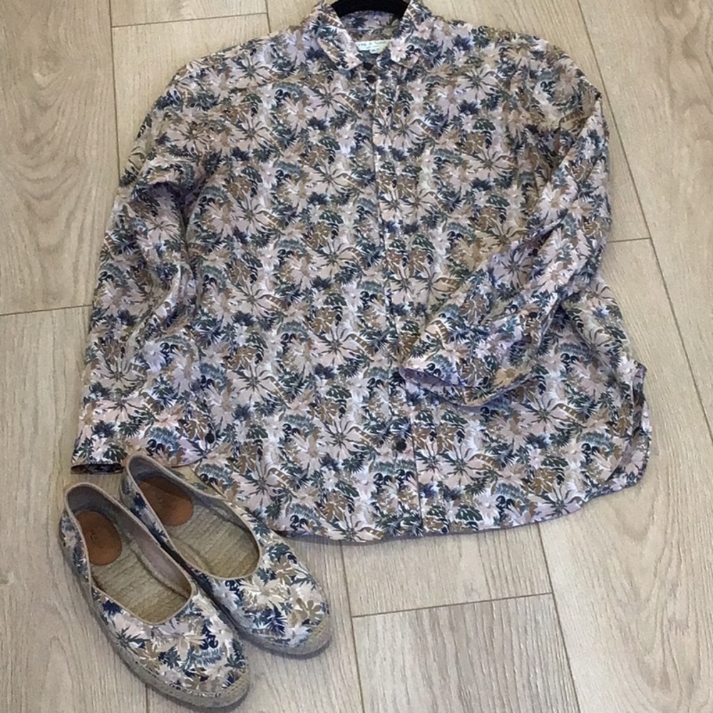 Rag & Bone floral cotton shirt.